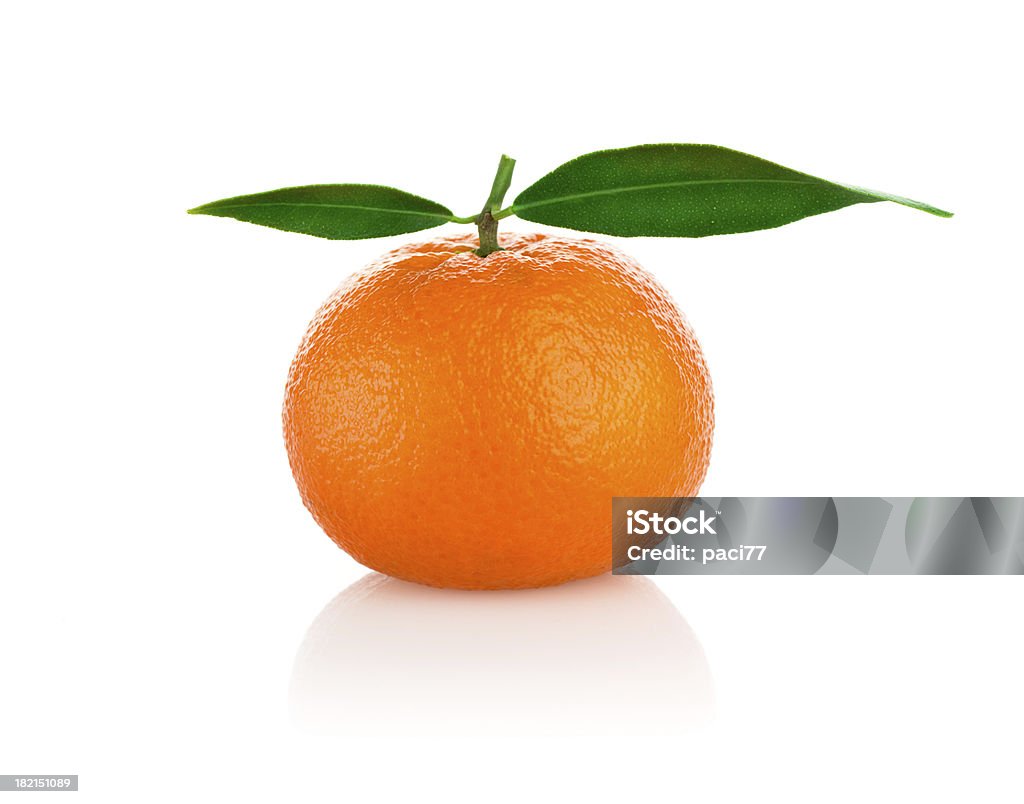 Fresh Tangerine (with Clipping Path) Fresh tangerine isolated on white background whit clipping path Citrus Fruit Stock Photo