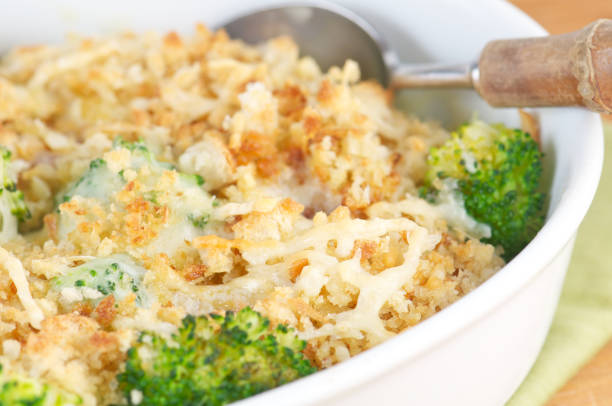 istock Chicken Broccoli Casserole with Breadcrumbs and Cheese 182151337