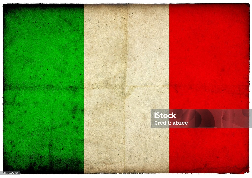 Grunge Italian Flag on rough edged old postcard Grunge North Korean on rough edged old postcard - part of a full range of ephemera for the 2012 London Games.For more of this series please see this lightbox Abstract Stock Photo