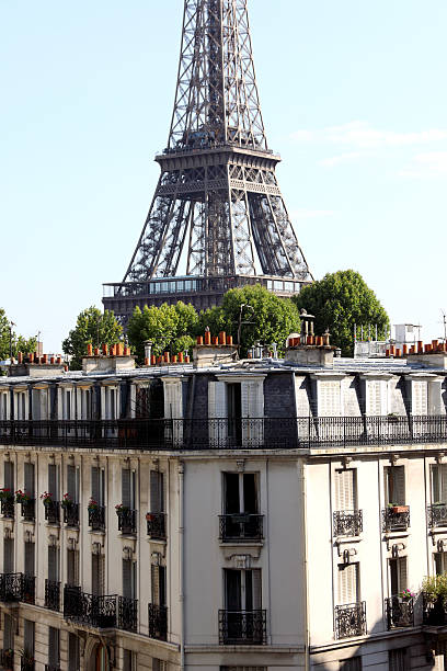 istock Eiffel Tower & Roofs of Paris 182152257