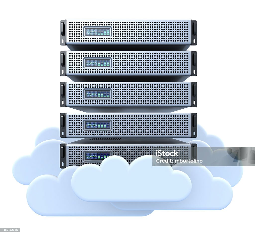 Cloud server - Стоковые фото Белый фон роялти-фри