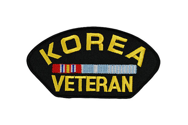 coreia veterano patch - korean war - fotografias e filmes do acervo