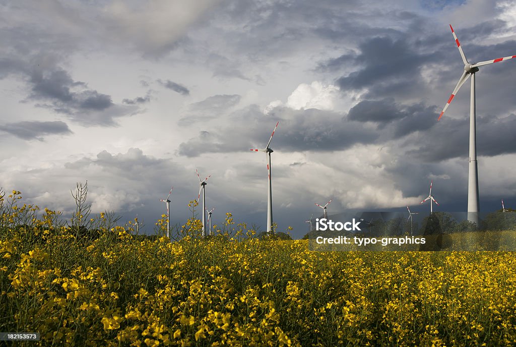 Windturbinen - Lizenzfrei Gewitter Stock-Foto