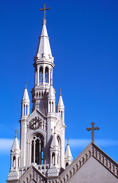 istock Saint's Peter & Paul Church Clock Tower 182153712