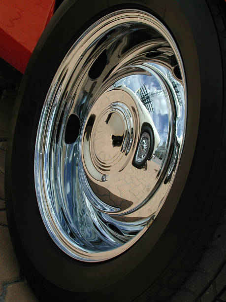 istock Close-up of a wheel and reflection 182153846