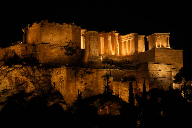 The Acropolis of Athensis an ancient citadel located on a rocky outcrop above the city of Athens, Greece, and contains the remains of several ancient buildings of great architectural and historical significance, the most famous being the Parthenon. The word Acropolis is from the Greek words ἄκρον (akron, \