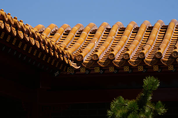 Chinese Roof stock photo