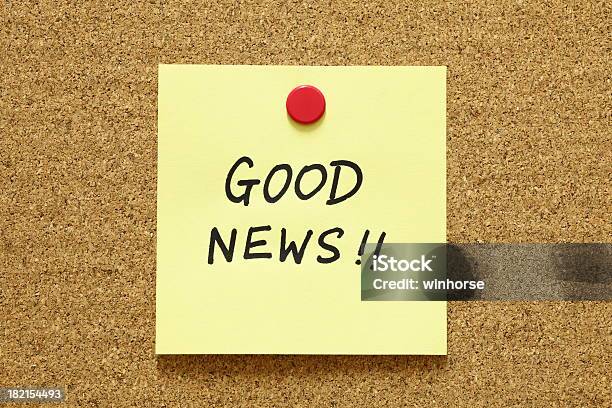 Gute News Stockfoto und mehr Bilder von Gute Nachricht - Gute Nachricht, Anschlagbrett, Büro
