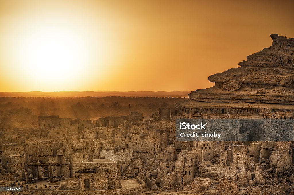 Schali (Shali) Старый город Siwa - Стоковые фото Египет роялти-фри