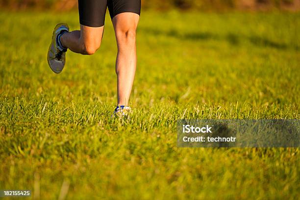 Atleta A Correr No Prado - Fotografias de stock e mais imagens de 20-24 Anos - 20-24 Anos, Adulto, Ao Ar Livre