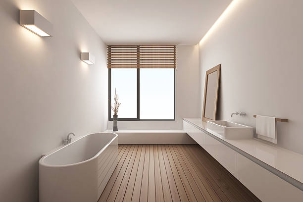 Modern Bathroom Modern Bathroom free standing bath photos stock pictures, royalty-free photos & images