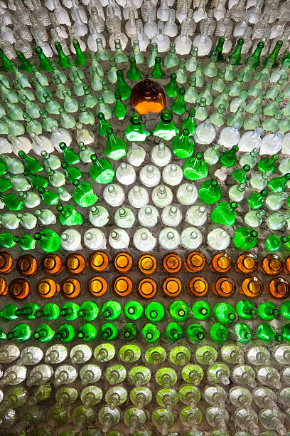 istock House Wall built from glass bottles 182155791