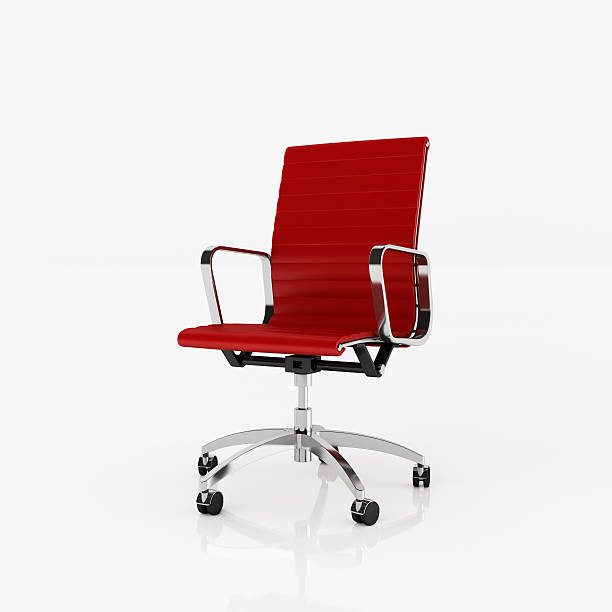 büro-stuhl-clipping path - bürostuhl stock-fotos und bilder