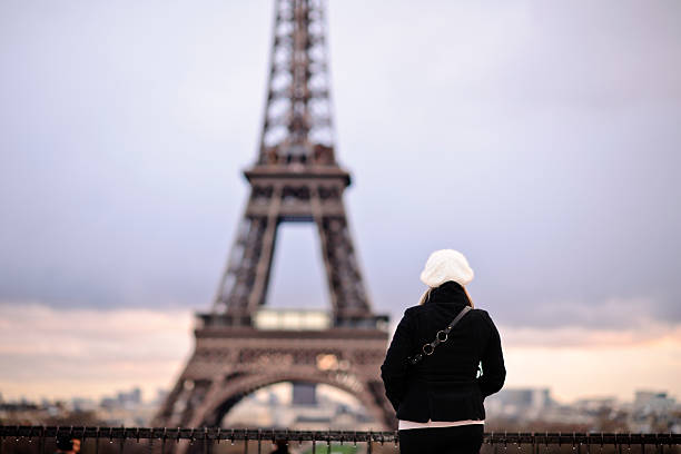 istock woman in Paris 182156428