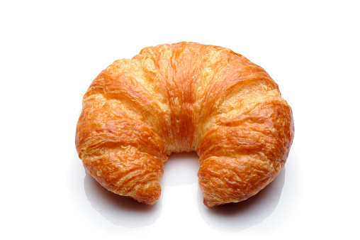 Croissant on White Background