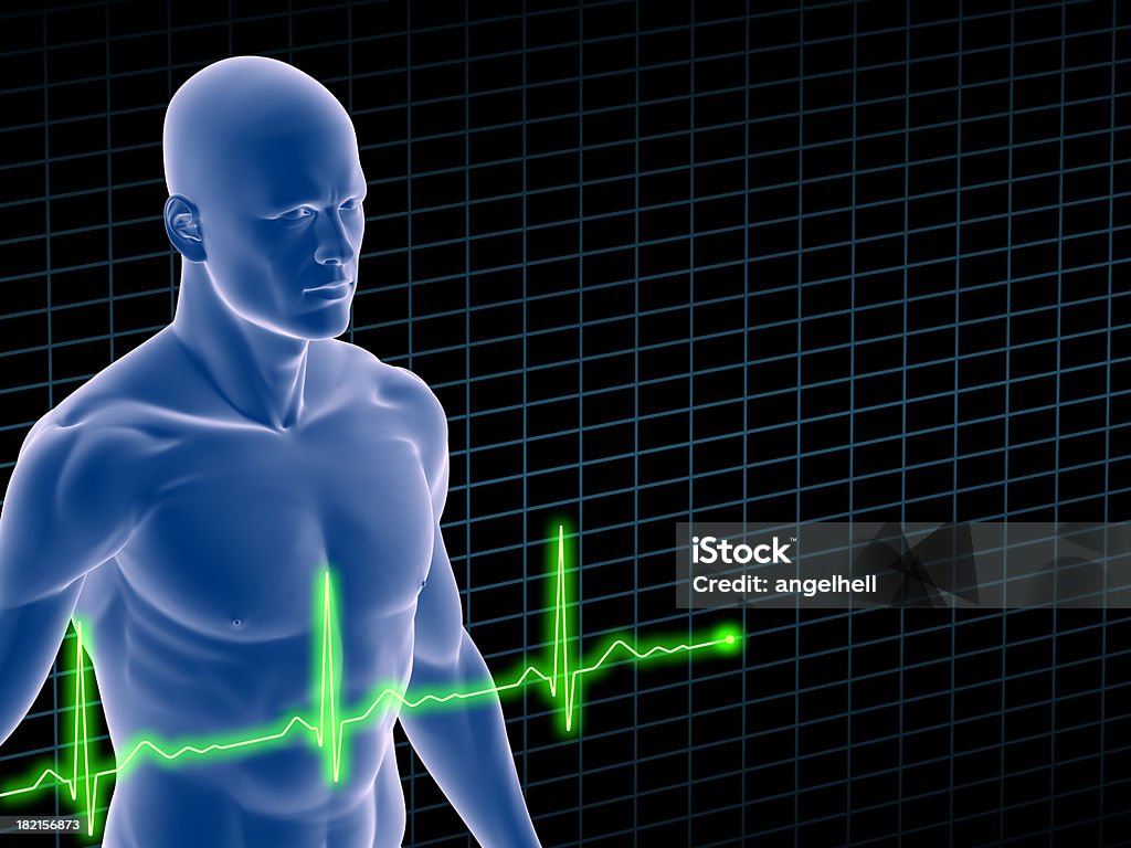 ЭКГ Электрокардиограмма - Стоковые фото Человеческое тело роялти-фри