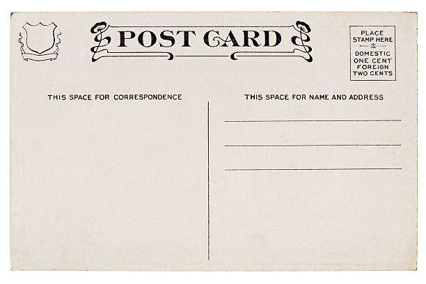 istock Old, Vintage Blank Postcard. XXXL 182156956