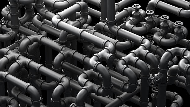 global pipeline - pipeline pipe valve three dimensional shape imagens e fotografias de stock