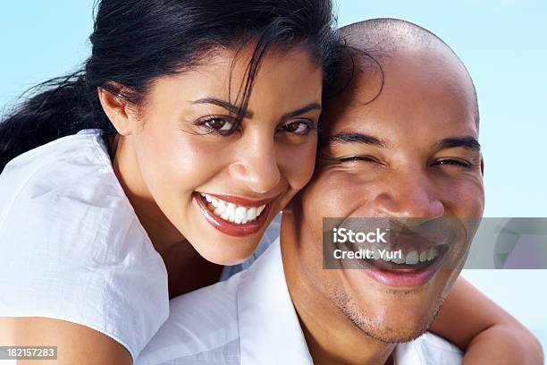 Closeup Image Of A Happy Romantic Young Couple Stock Photo - Download Image Now - Couple - Relationship, Smiling, Beautiful People