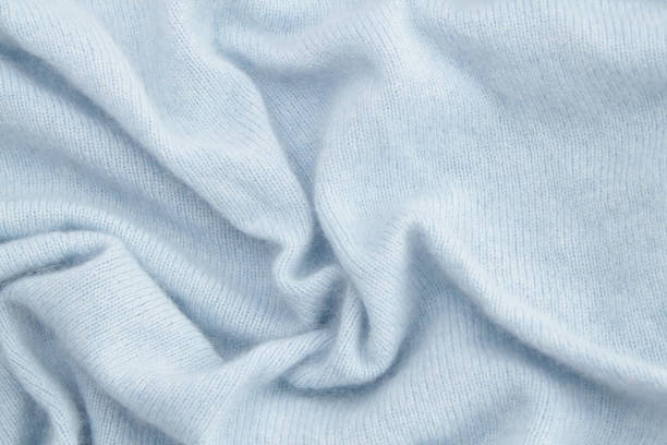 kaschmir-hintergrund blau - cashmere texture stock-fotos und bilder