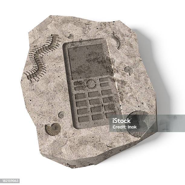 Photo libre de droit de Bouton Poussoir Téléphone Mobile banque d'images et plus d'images libres de droit de Fossile - Fossile, Histoire, Technologie