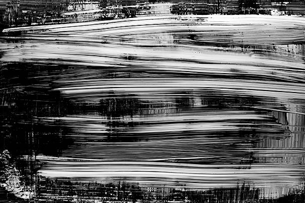 Grunge black paint brush stroke background