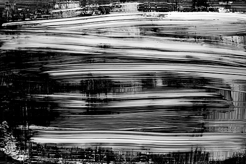 Grunge black paint brush stroke background