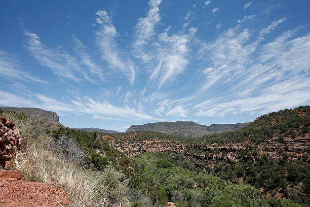 Just North of Sedona Arizona on the way to Flagstaff and the Grand Canyon Midgley Bridge in far background.