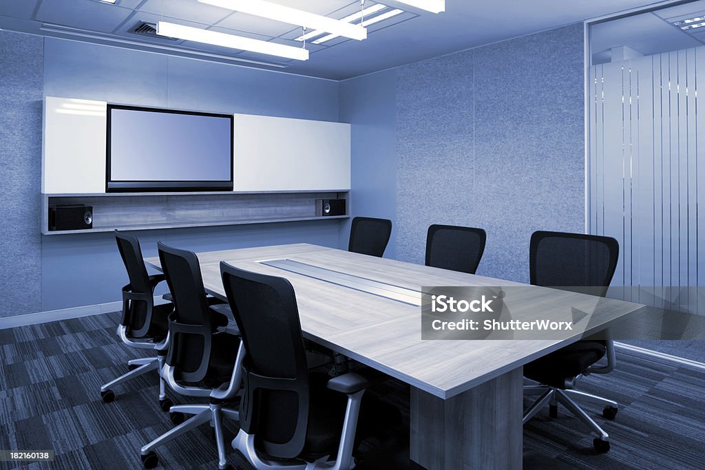 Sala de reuniões - Foto de stock de Azul escuro royalty-free