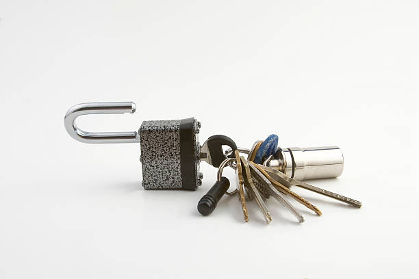 lock and keys stock photo