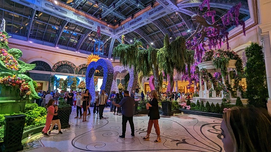 Bellagio's conservatory & botanical gardens Las Vegas Nevada USA April 2023