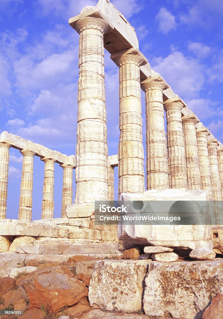 Il Tempio di Poseidone - Foto stock royalty-free di Acropoli - Atene