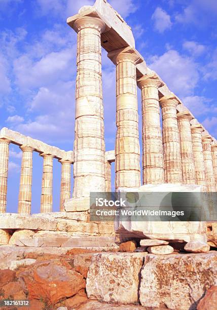 Il Tempio Di Poseidone - Fotografie stock e altre immagini di Acropoli - Atene - Acropoli - Atene, Antica civiltà, Antico - Condizione