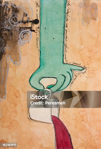 istock Spilled cup of coffee 182161911