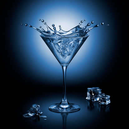 Cocktail background. 3D render.