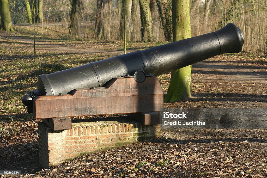 Defence Old cannon for city defence Ancient Stock Photo
