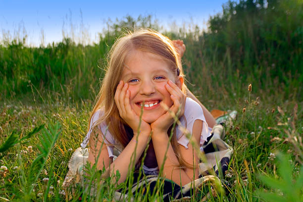 Bambina felice - foto stock