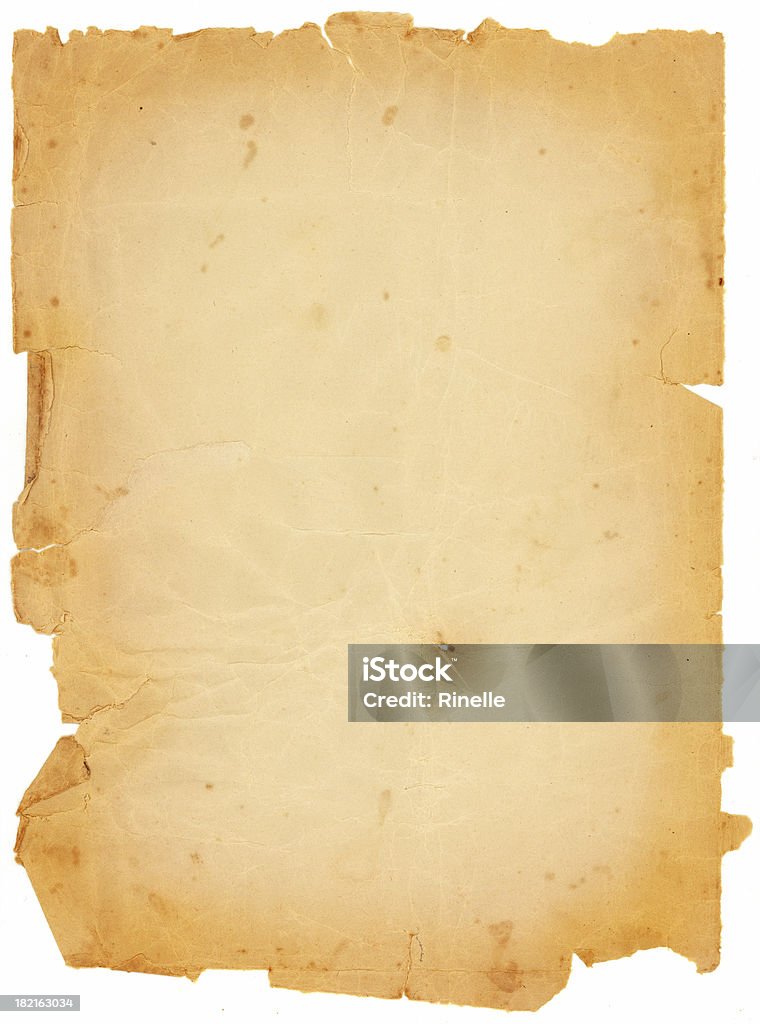 Vieux Papier parcheminé - Photo de Album de coupures libre de droits