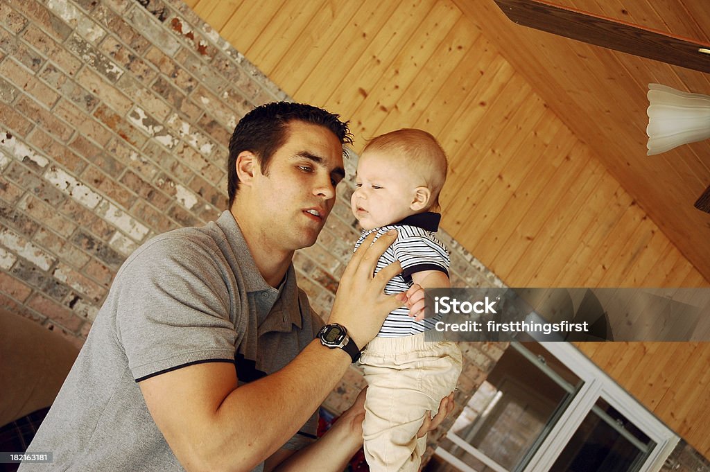 Father & Son VIII Father playing airplane with baby boy Baby - Human Age Stock Photo