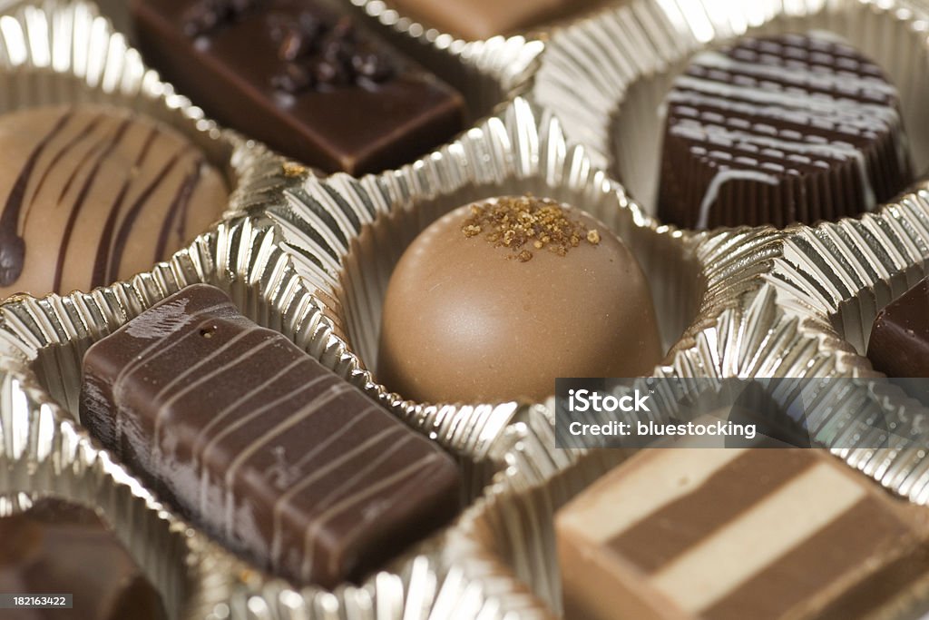 Bombons de chocolate - Royalty-free Alimentação Não-saudável Foto de stock