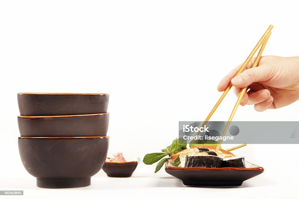 Comer sushi - Royalty-free Alimentação Saudável Foto de stock