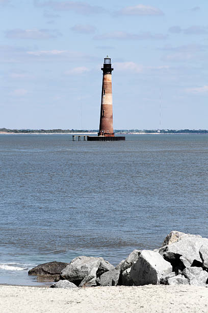 istock Morris Island lighthouse in Charleston SC harbor. 182164367