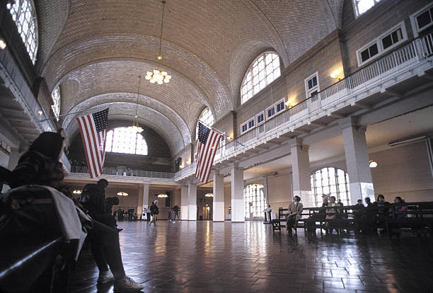 istock NYC - Ellis Island interior 182164866