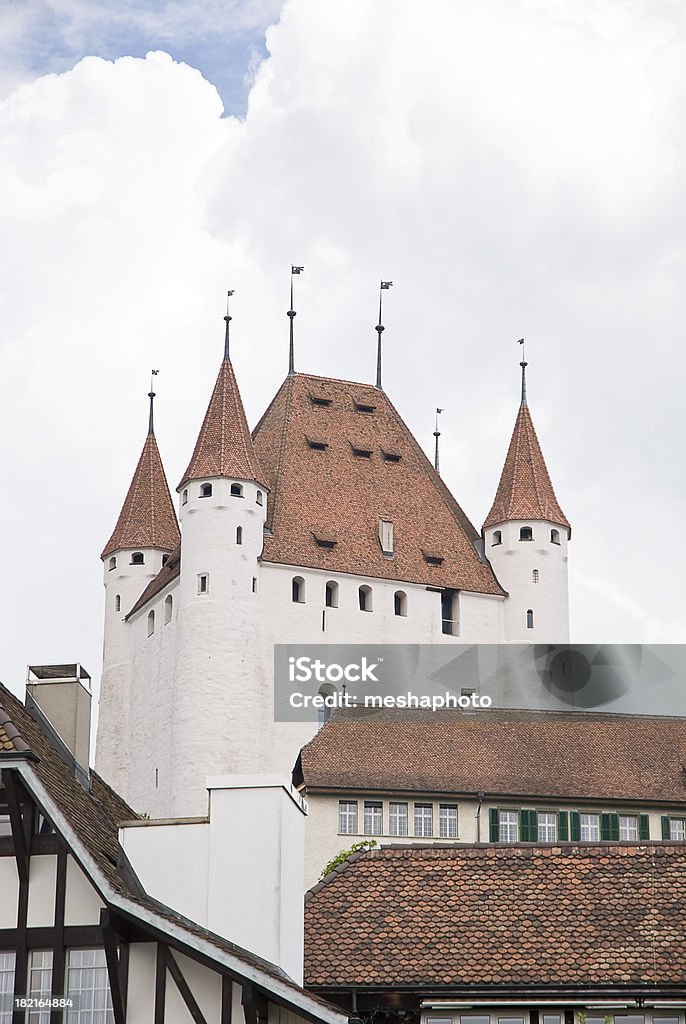 Vecchio castello in Svizzera - Foto stock royalty-free di Architettura