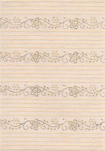 gold hochzeit, papier - vellum old paper textured design element stock-fotos und bilder