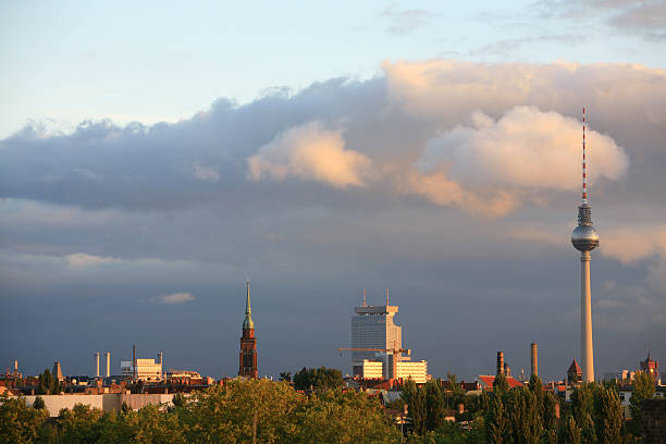 istock Alexanderplatz Berlin panorama TV tower landmark television tower 182166684