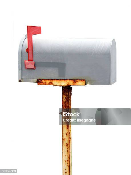 Rusty Mailbox Stock Photo - Download Image Now - Mailbox, Rusty, Flag