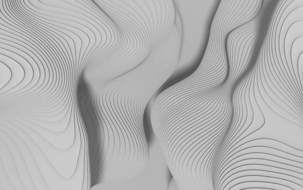 istock 3D Abstract Sliced, Layered Background, Topography Concept 1821681175