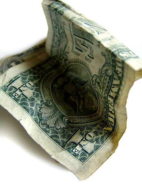 The last dollar stock photo