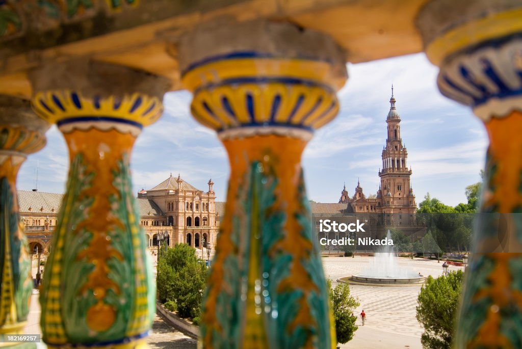 Plaza de españa - Foto de stock de Sevilla libre de derechos